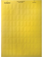 Табличка маркировочная, полиэстер 6х15мм. желтая