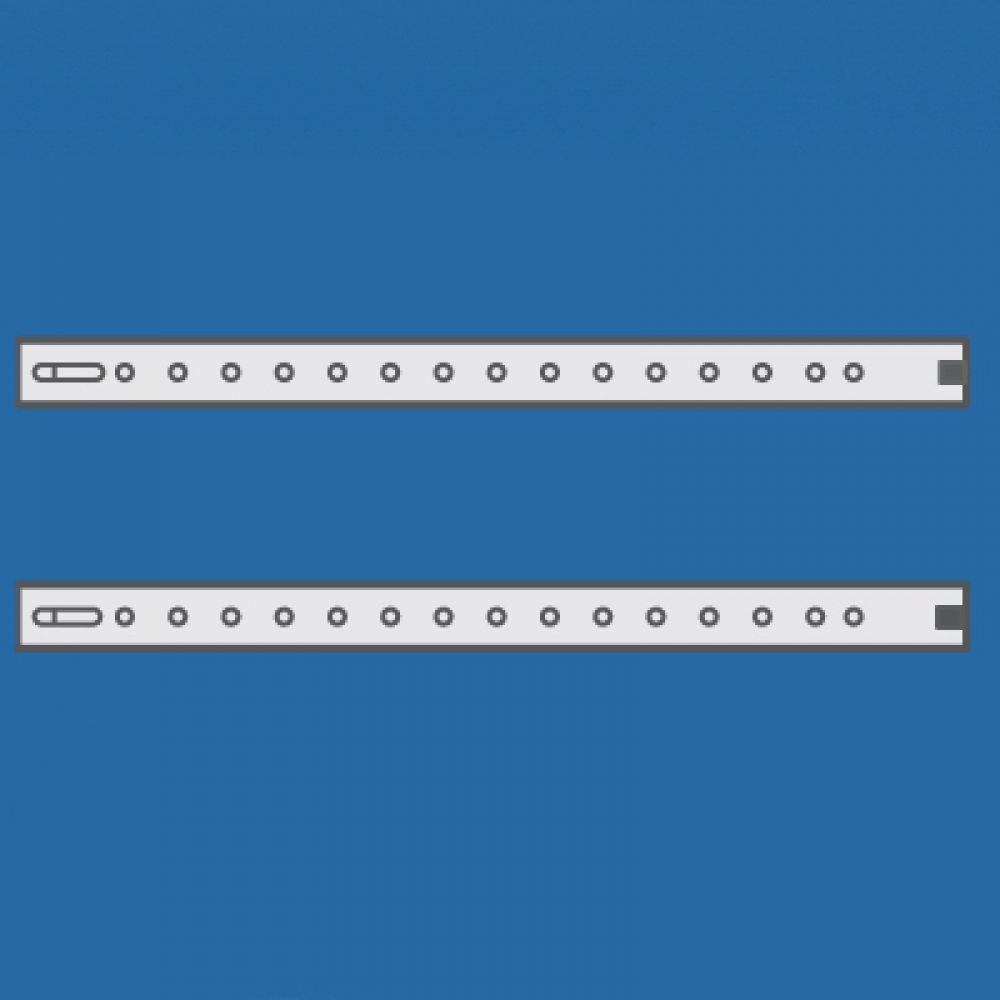 Направляющие, для горизонтальных разделителей, Г=345мм, 1 упаковка - 2шт.