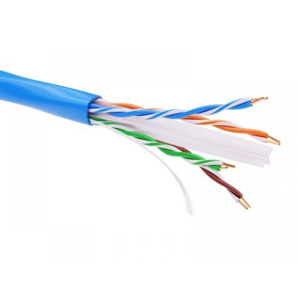 Информационный кабель неэкранированый U/UTP 4х2 CAT6, PVC, синий