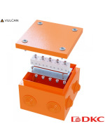 Коробка стальная FS с кабельными вводами и клеммниками,IP55,150х150х80мм,5р, 450V,10A, 6мм.кв.