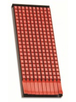 Маркер для кабеля сечением 4-6мм пустой красный