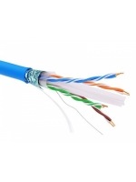 Информационный кабель экранированый F/UTP 4х2 CAT6A, PVC, синий
