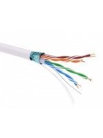 Информационный кабель экранированый F/UTP 4х2 CAT5E, PVC, белый