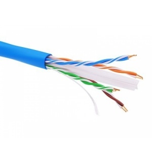Информационный кабель неэкранированый U/UTP 4х2 CAT6A, PVC,синий